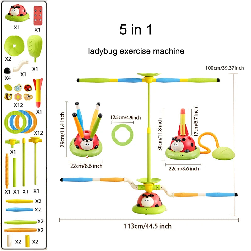 Ladybug 5-in-1 Sports Game Machine for Kids