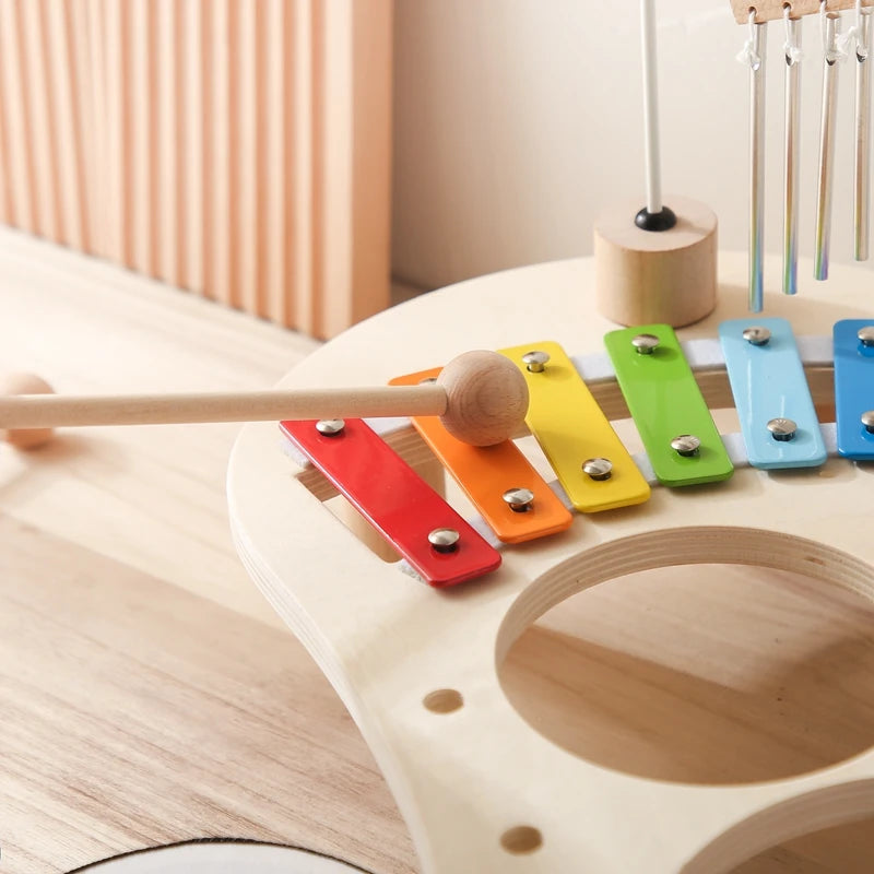Baby Educational Wooden Aeolian Bells – Montessori Musical Toy for Children