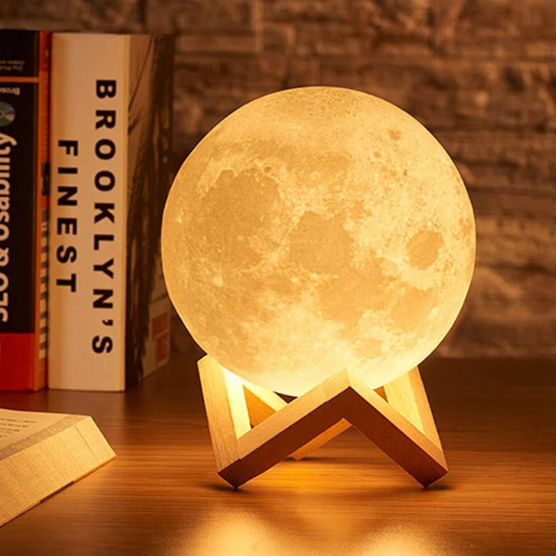 Moon LED Night Light – Galaxy Lamp for Kids Bedroom