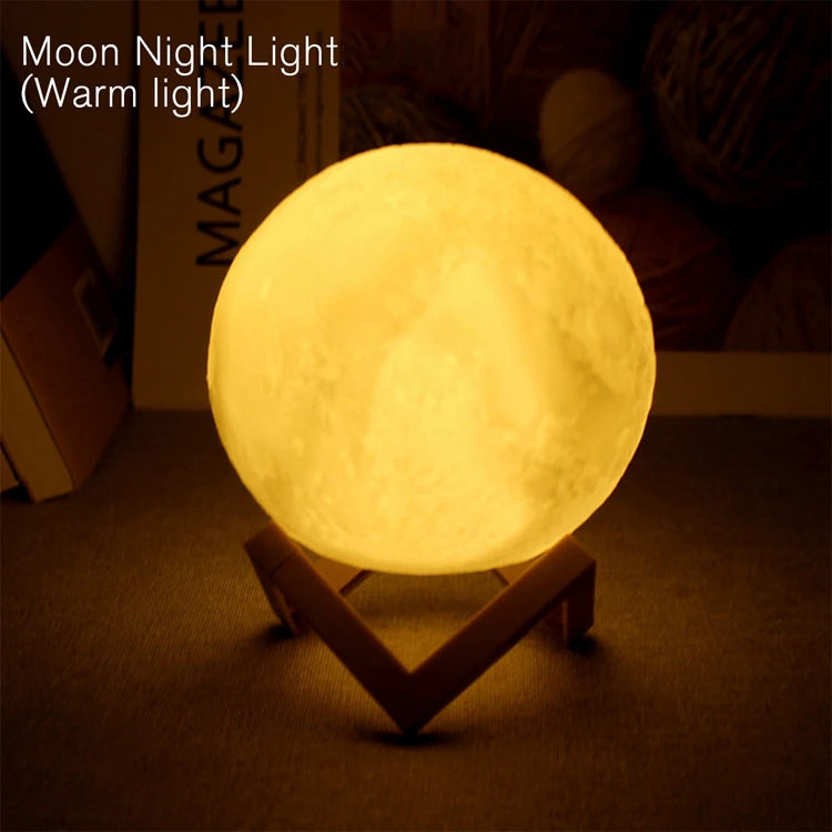 Moon LED Night Light – Galaxy Lamp for Kids Bedroom