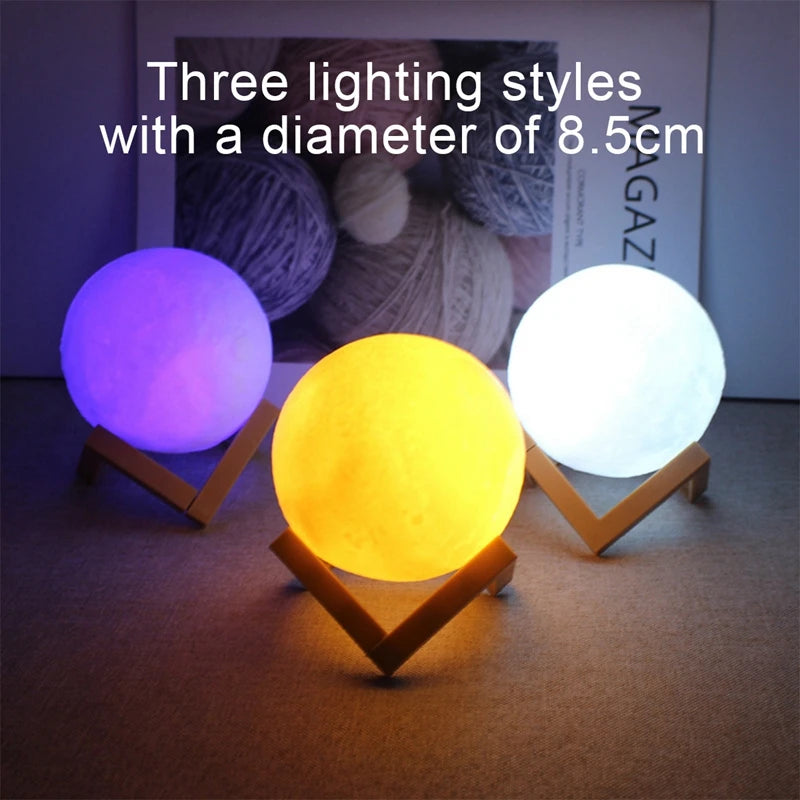 Moon LED Night Light – Galaxy Lamp for Kids Bedroom