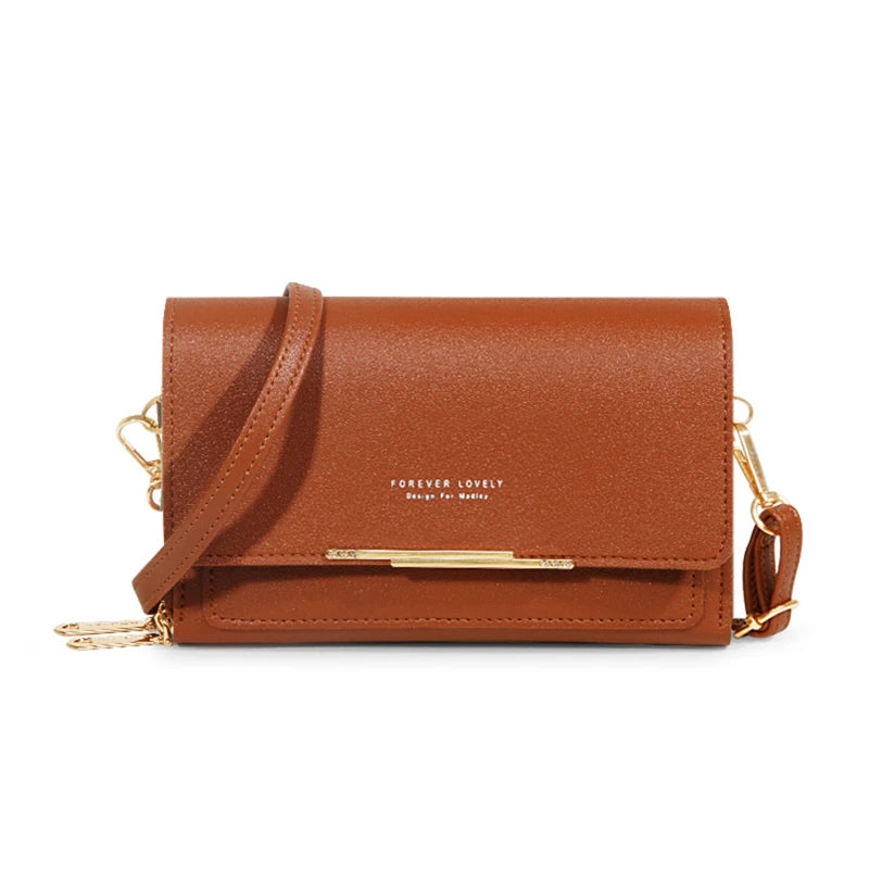 Korean Style Women’s Handbag – Large Capacity Casual Shoulder Bag with Mobile Compartment