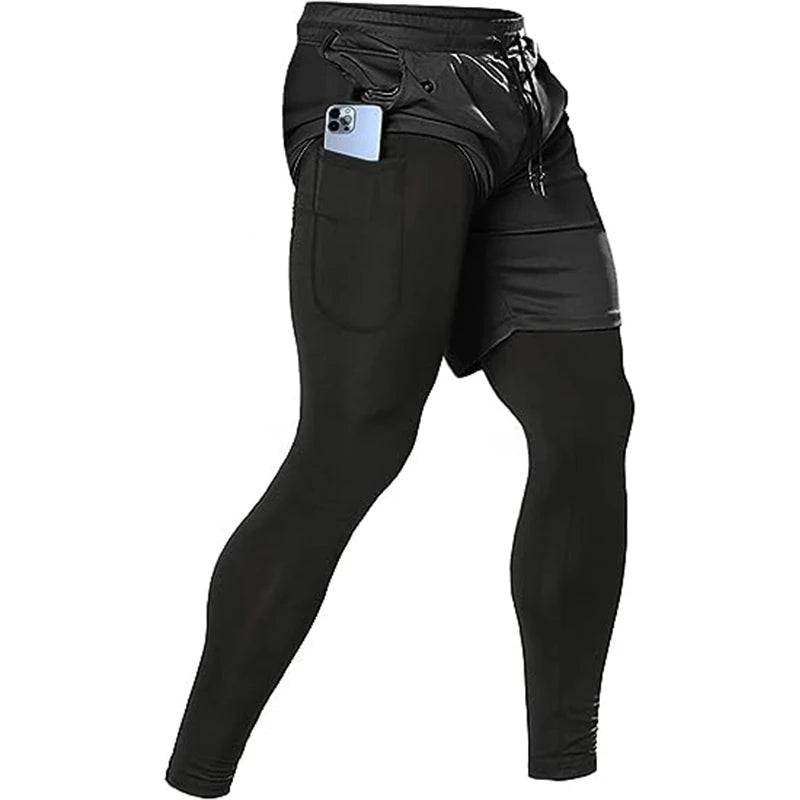 Men’s Sports Pants – 2-in-1 Training & Running Joggers