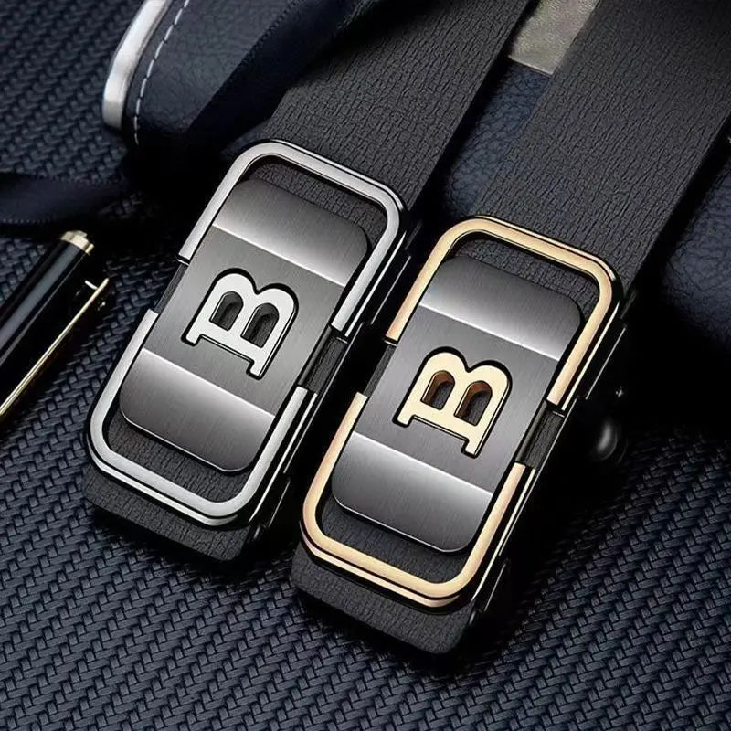 Men’s Automatic Buckle PU Leather Belt – Fashion Business & Festival Gift