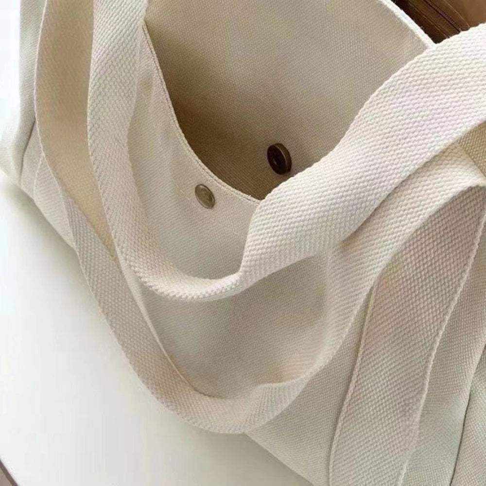 Large Capacity Canvas Tote Bag – Casual & Travel Style