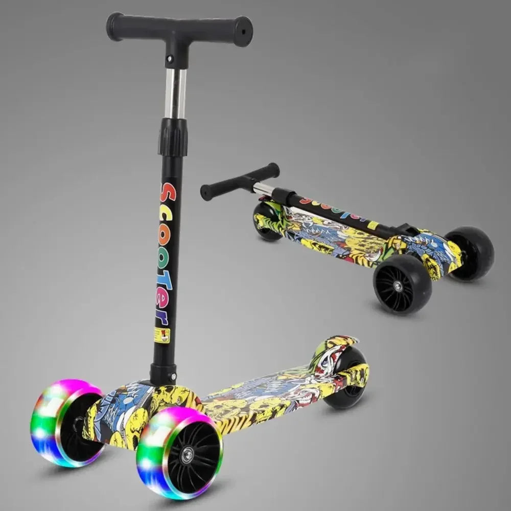 Kids Adjustable PU Scooter – Fun and Safe Ride-On Toy