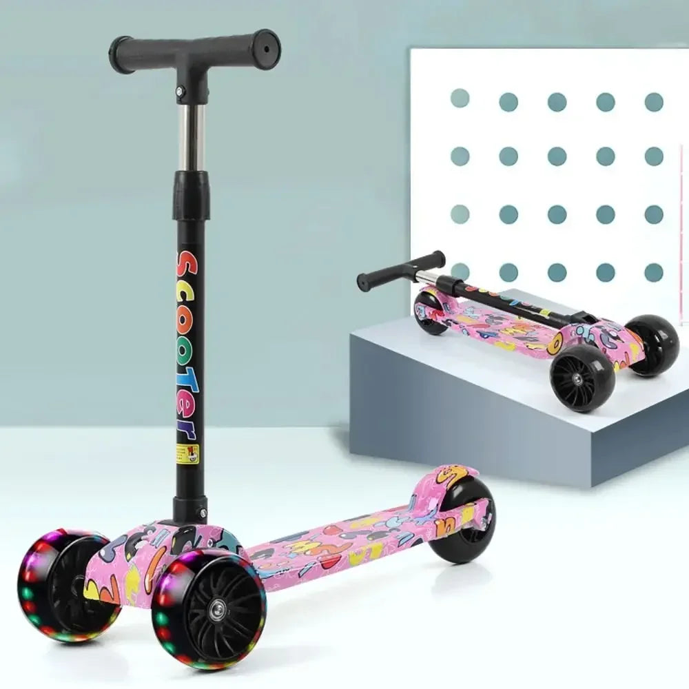 Kids Adjustable PU Scooter – Fun and Safe Ride-On Toy