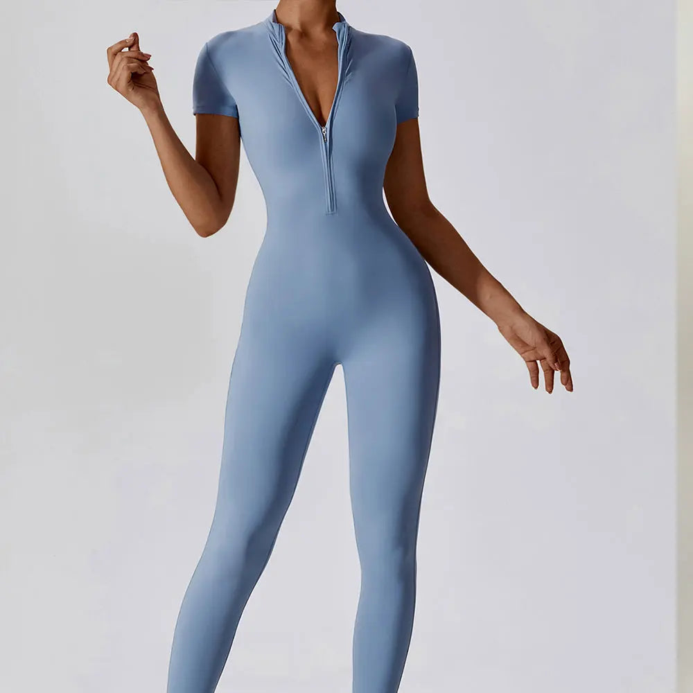 Women's One-Piece Yoga & Fitness Jumpsuit – Gym Training Bodysuit