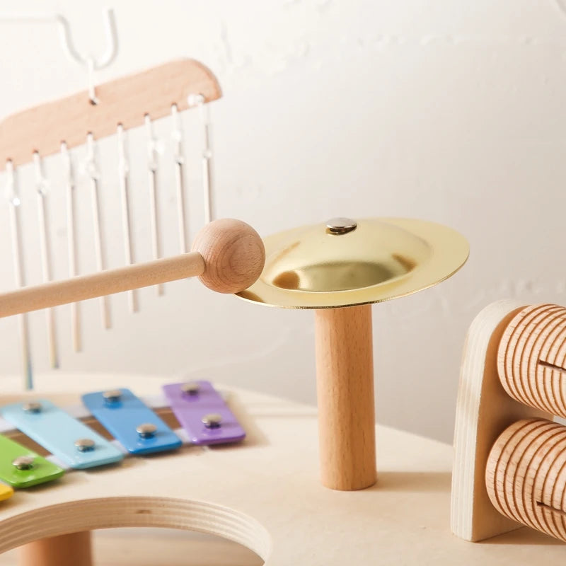 Baby Educational Wooden Aeolian Bells – Montessori Musical Toy for Children