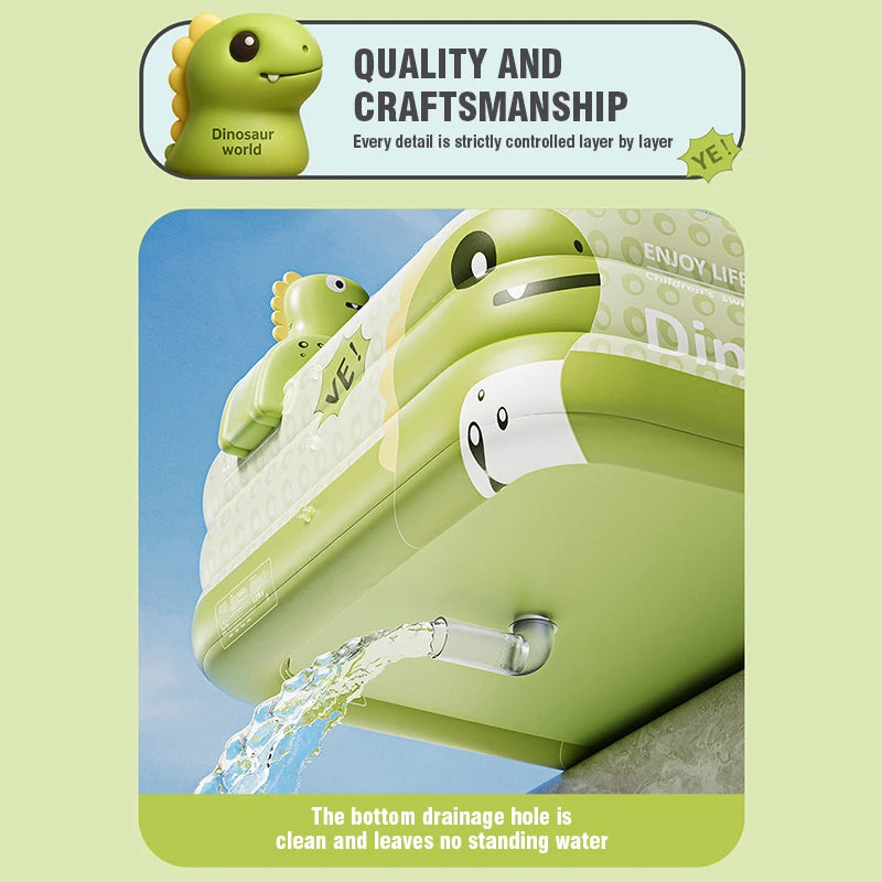 Inflatable PVC Pool for Fun Water Activities at Home