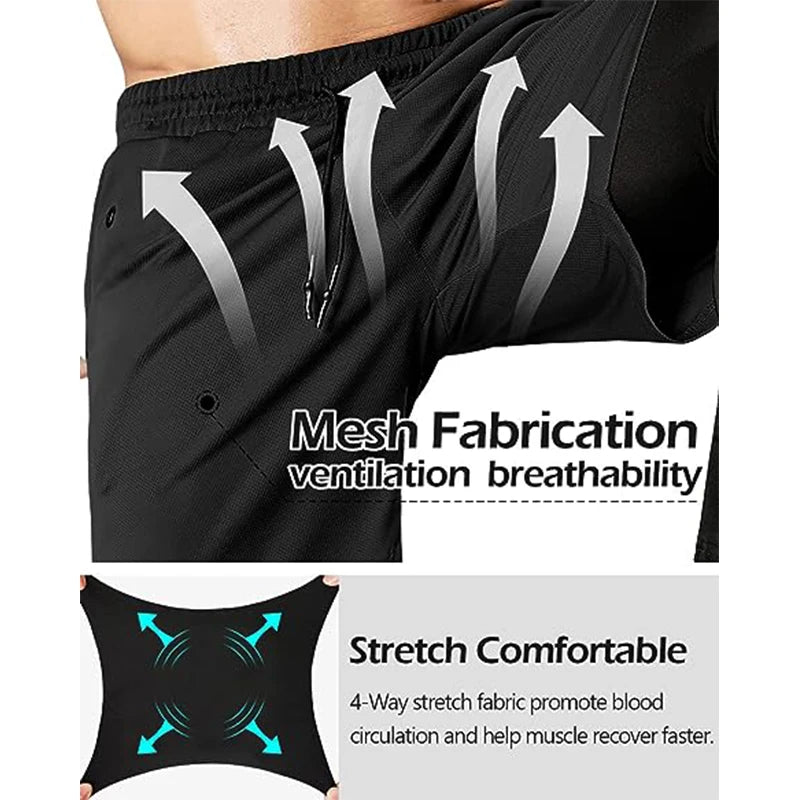 Men’s Sports Pants – 2-in-1 Training & Running Joggers