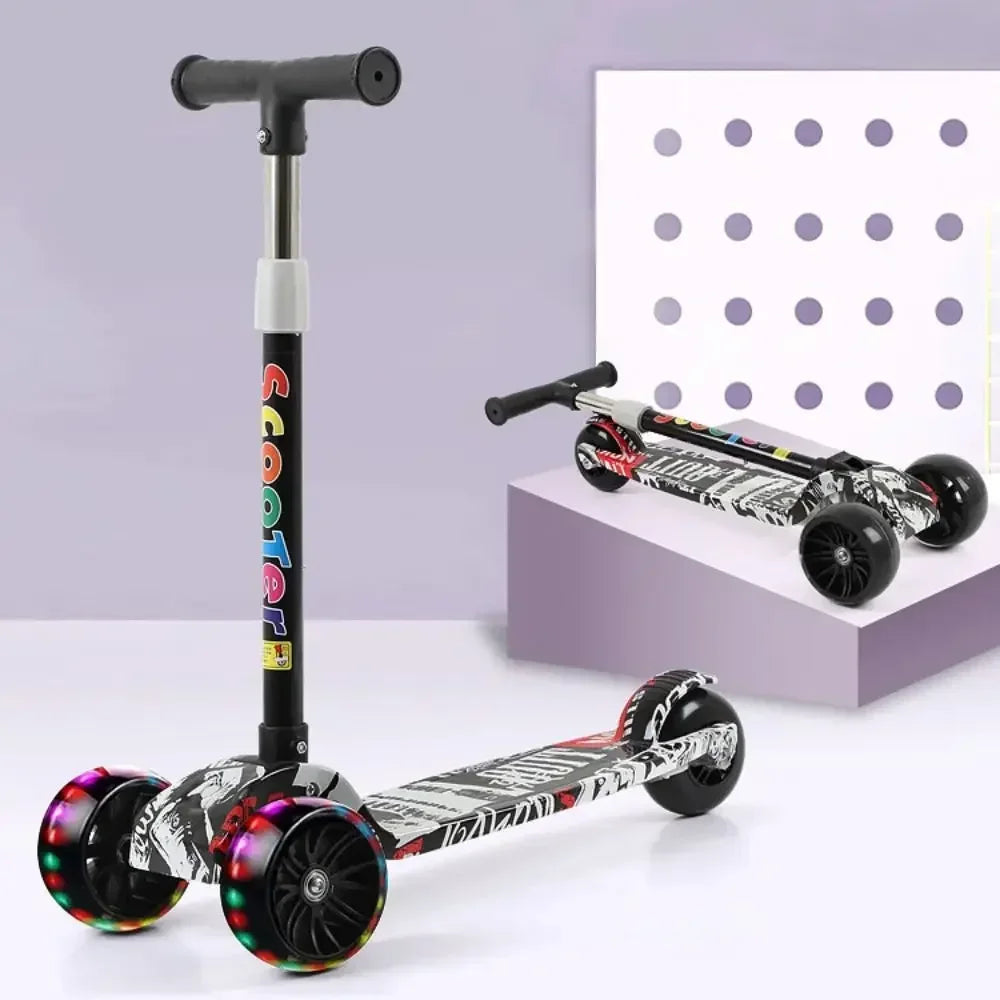 Kids Adjustable PU Scooter – Fun and Safe Ride-On Toy