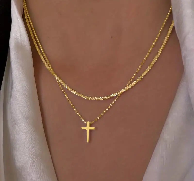 Shiny Silver Chain Necklace – Trendy Clavicle Choker for Women
