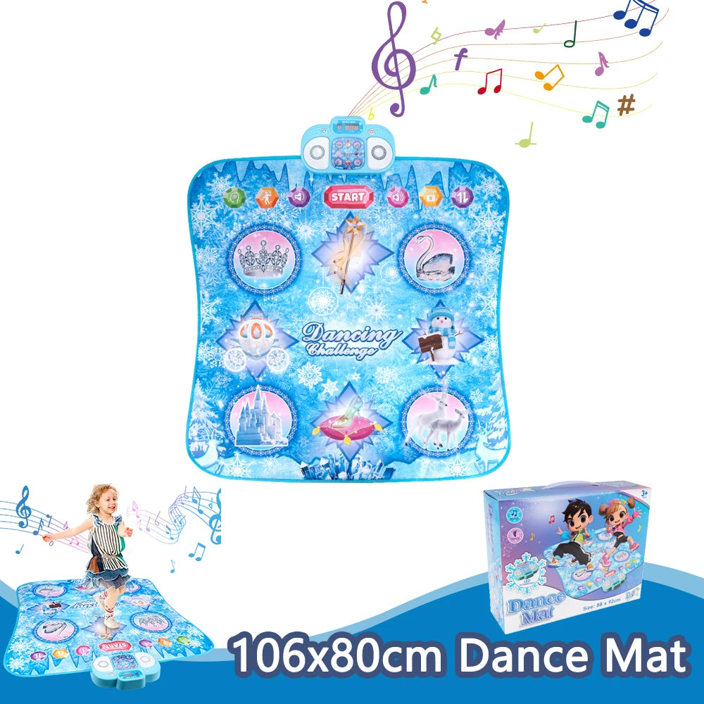 Kids Electronic Dance Mat with Double Player Mode and 9-Level Music Game