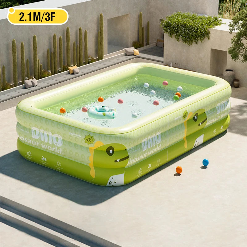 Inflatable PVC Pool for Fun Water Activities at Home