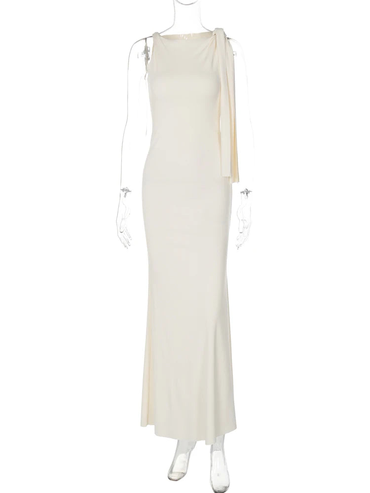 Hugcitar Women’s Patchwork Sleeveless Maxi Dress – Bodycon Summer Party Dress