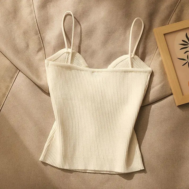 Summer Halter Knit Tank Top – Luxury Small Perfume Style, Women’s Outerwear
