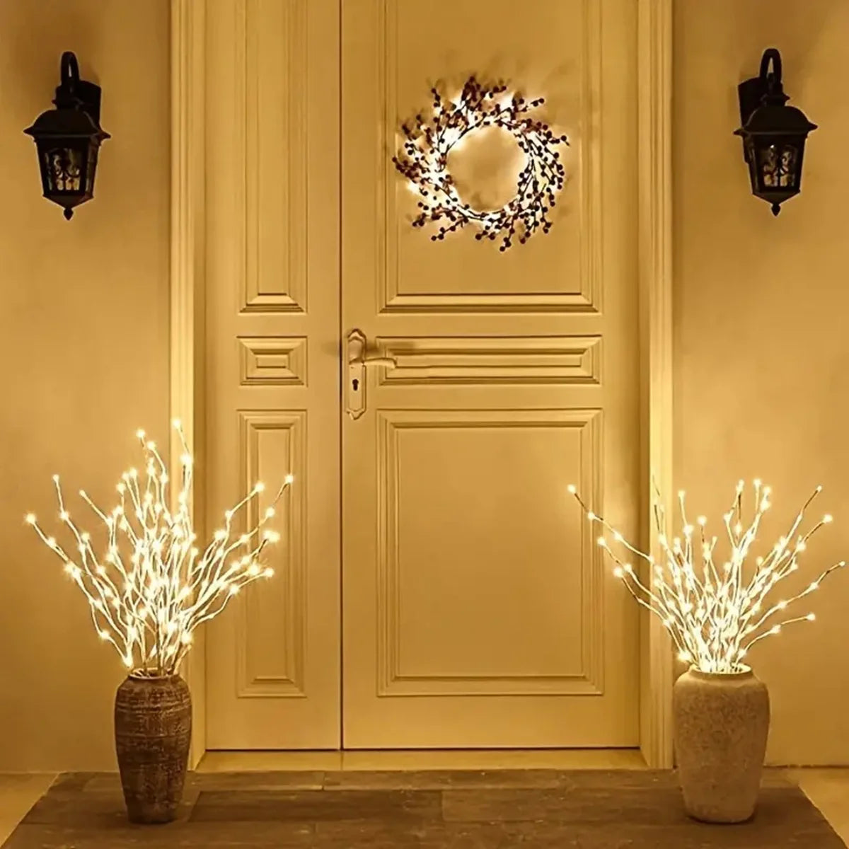 White Birch Branch LED Lights – Battery Operated, Indoor & Outdoor Decor