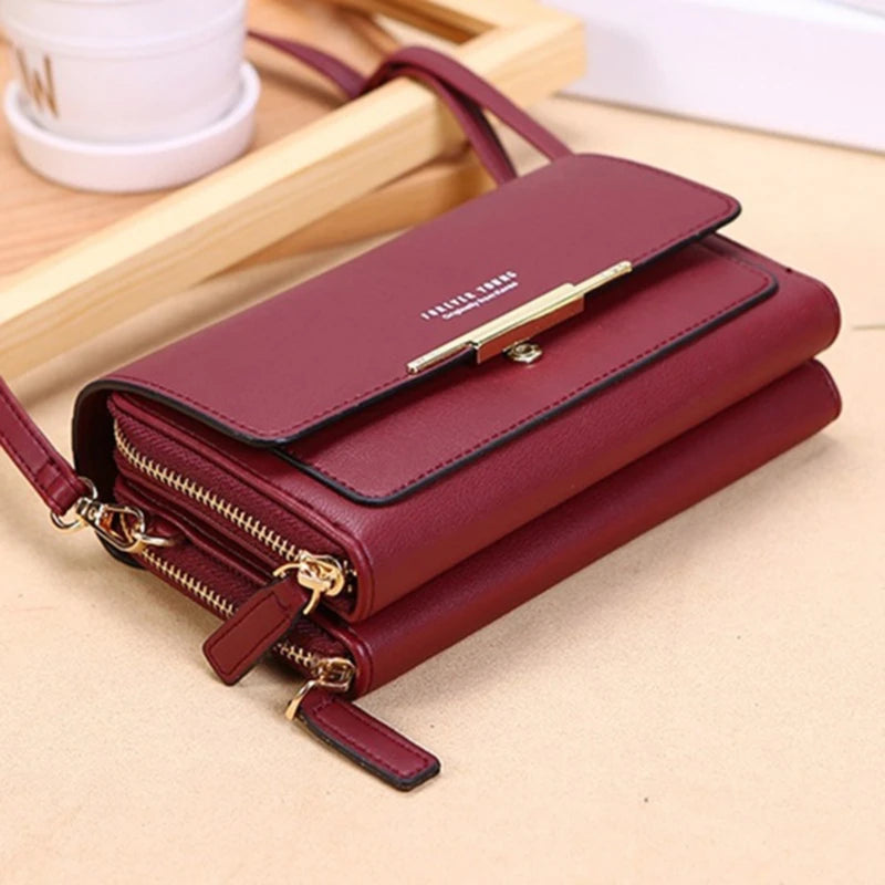 Korean Style Women’s Handbag – Large Capacity Casual Shoulder Bag with Mobile Compartment