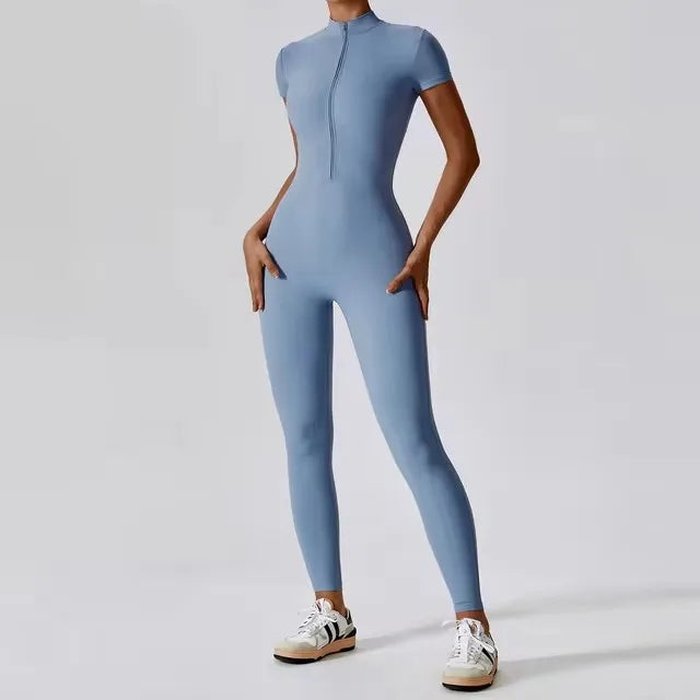 Women's One-Piece Yoga & Fitness Jumpsuit – Gym Training Bodysuit