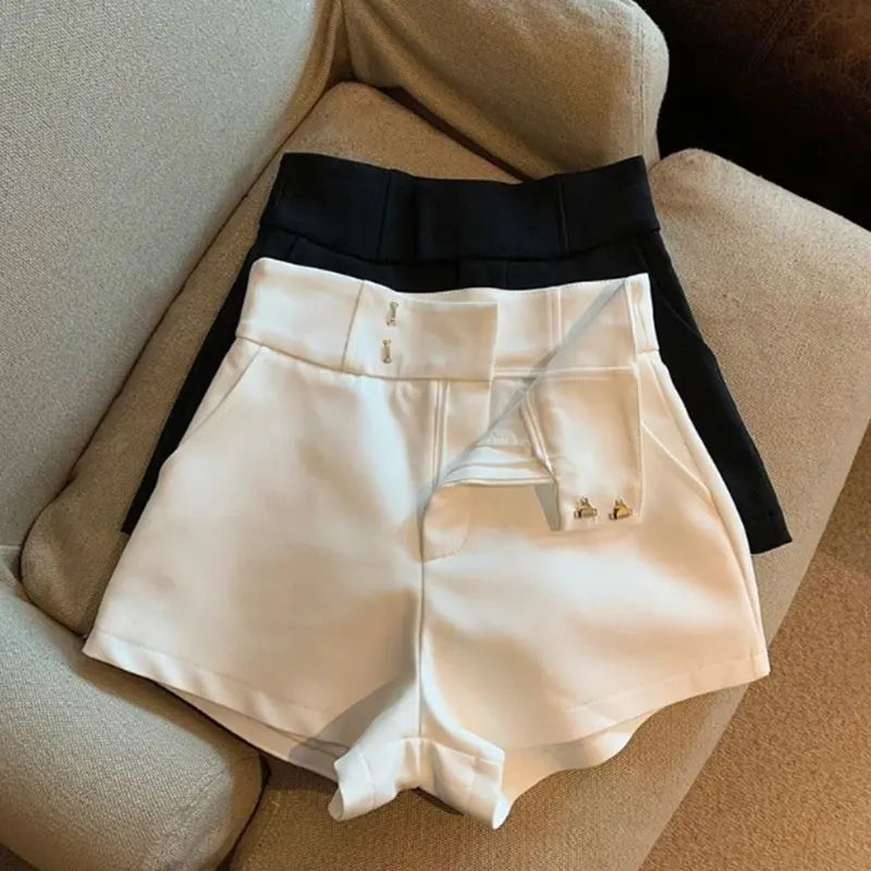 Mooyufon Women’s High-Waist Black Shorts