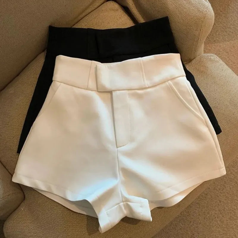 Mooyufon Women’s High-Waist Black Shorts