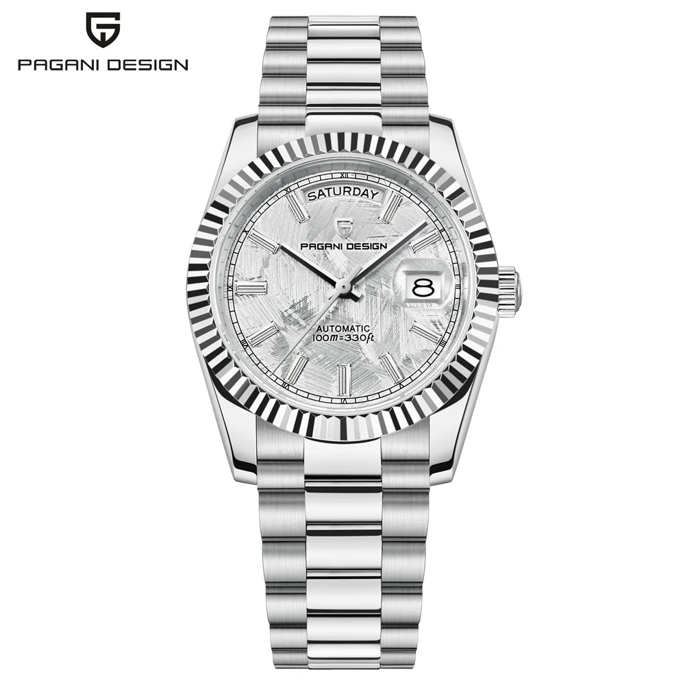 PAGANI DESIGN 2025 Men’s Automatic Mechanical Watch – Luxury Sapphire Crystal AR, Calendar Function