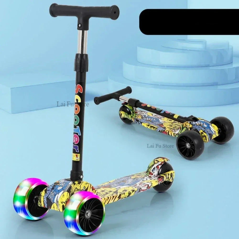 Kids Adjustable PU Scooter – Fun and Safe Ride-On Toy