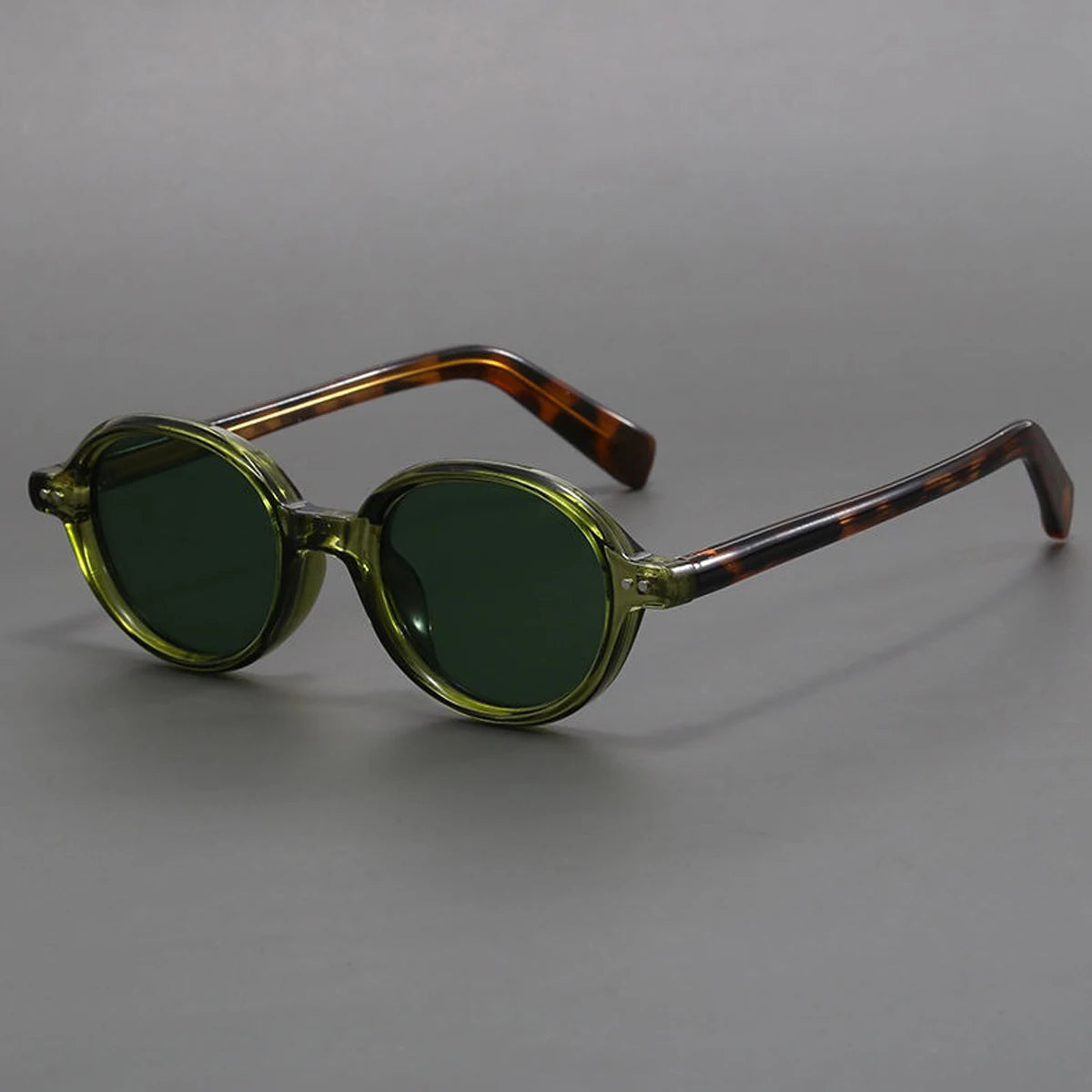 WENID Polarized Small Round Oval Sunglasses – Japanese Style TR90 Acetate, Retro Fashion for Men & Women