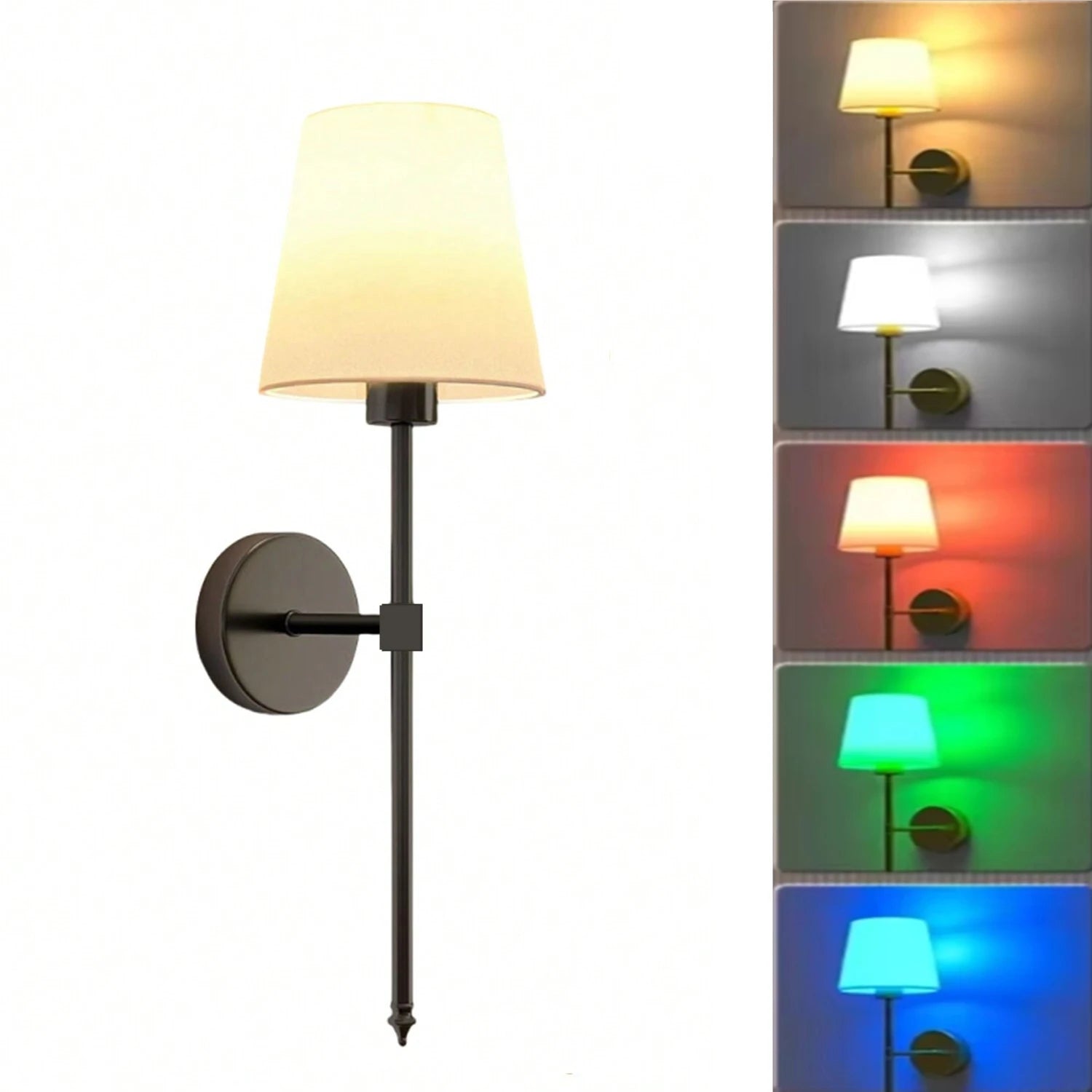 Wireless Rechargeable Wall Lamp with Remote Control