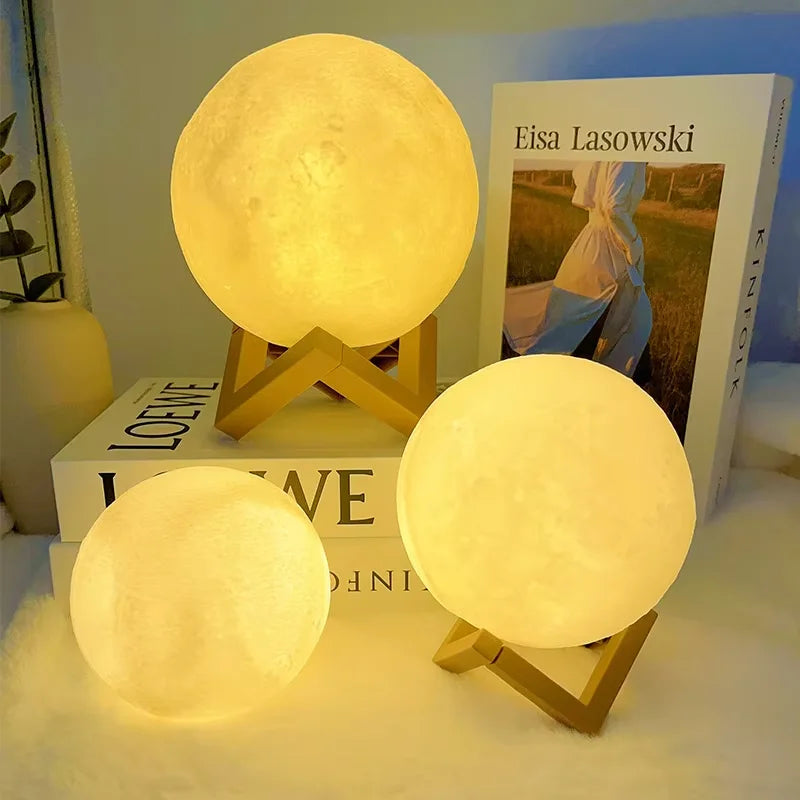 Moon LED Night Light – Galaxy Lamp for Kids Bedroom