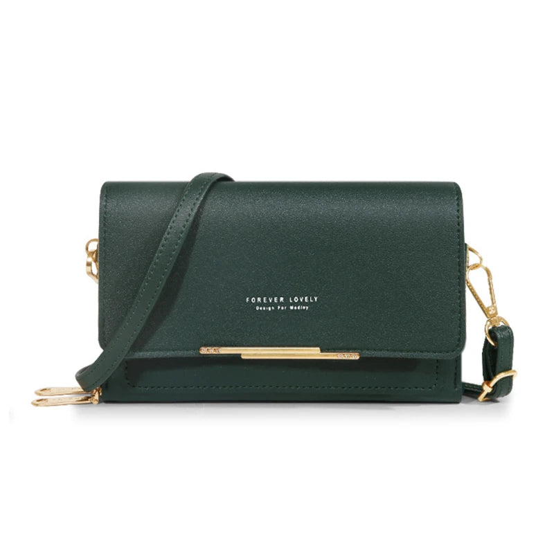 Korean Style Women’s Handbag – Large Capacity Casual Shoulder Bag with Mobile Compartment