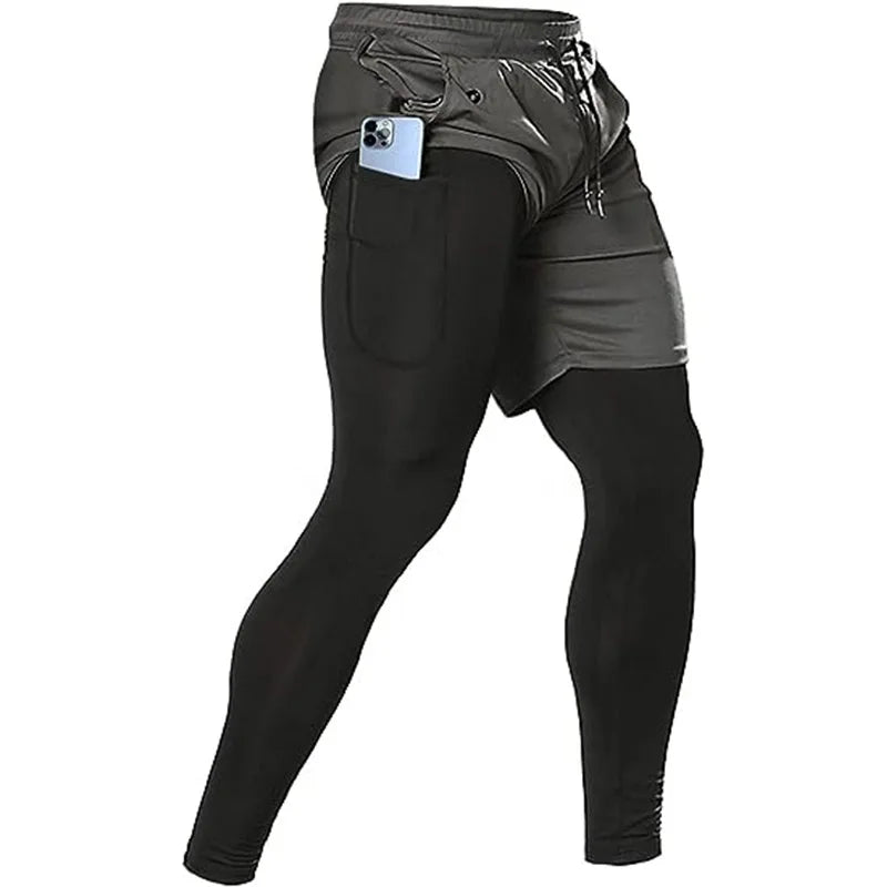 Men’s Sports Pants – 2-in-1 Training & Running Joggers