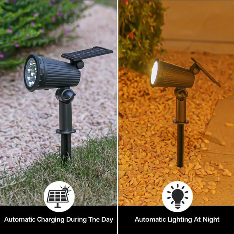LED Solar Garden Spotlight Waterproof IP65