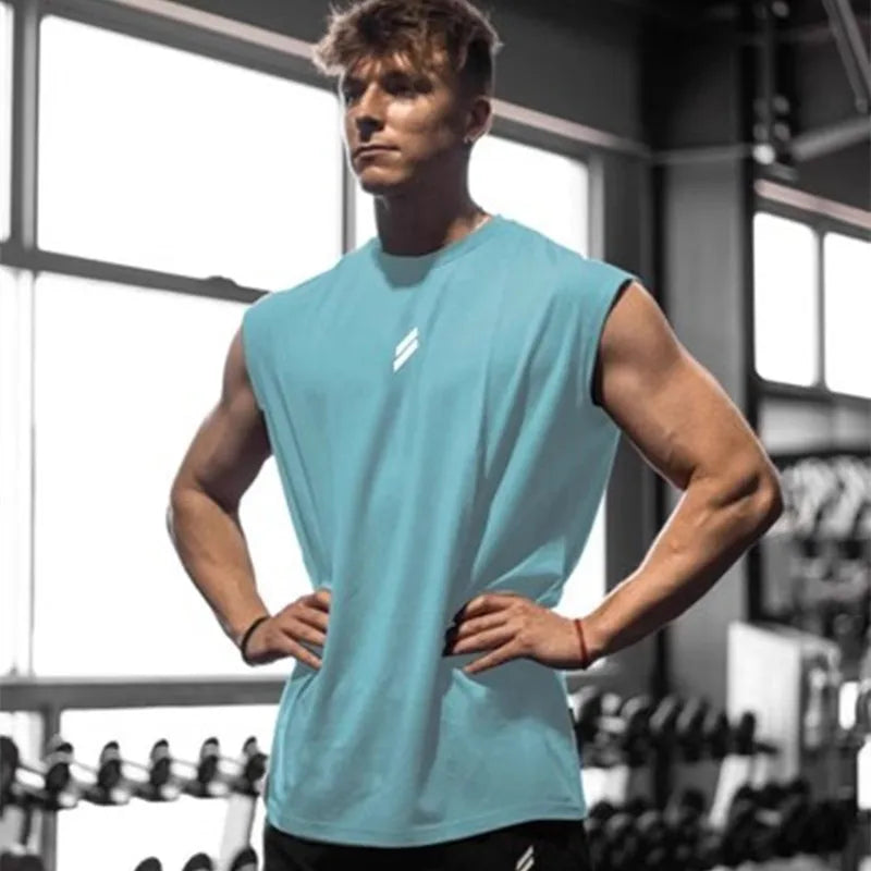 Men’s Sleeveless Sports Tank – Breathable Quick-Dry Summer Training Vest