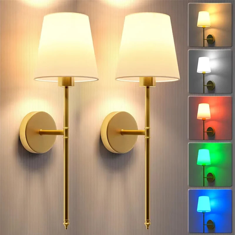 Wireless Rechargeable Wall Lamp with Remote Control