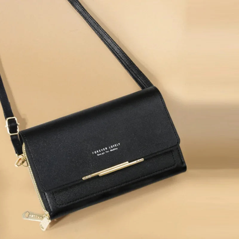 Korean Style Women’s Handbag – Large Capacity Casual Shoulder Bag with Mobile Compartment