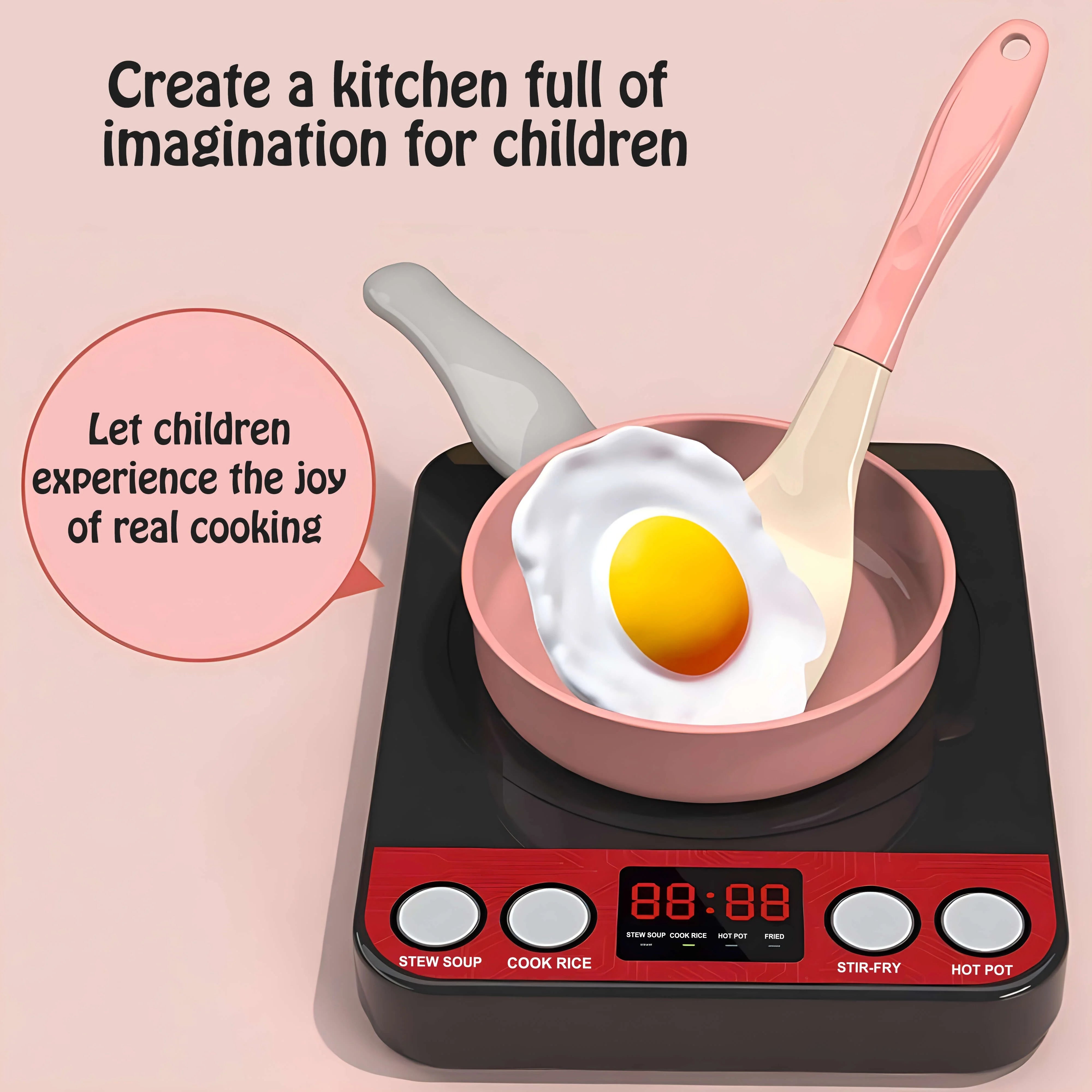 Educational Kids Kitchen Set - Cut and Play with Fruits and Vegetables