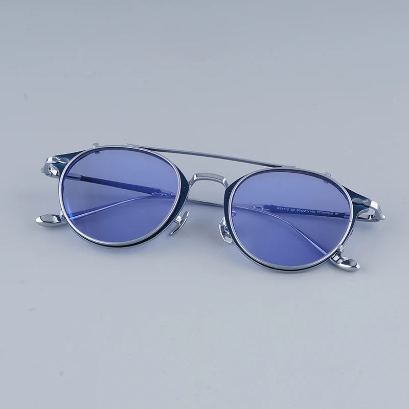 M3112  Clip Flip up Sunglasses Uv400 Handmade Men Optical Prescription Classical Women Classical Eyeglasses with Case