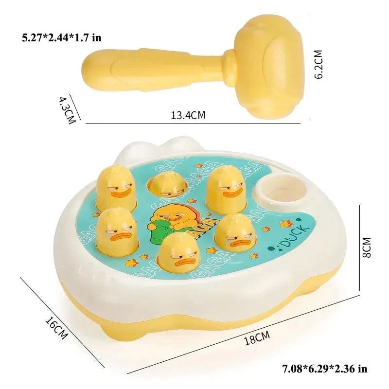 Duck/Frog/Pig Montessori Baby Toy – Educational Hammer Puzzle for Toddlers