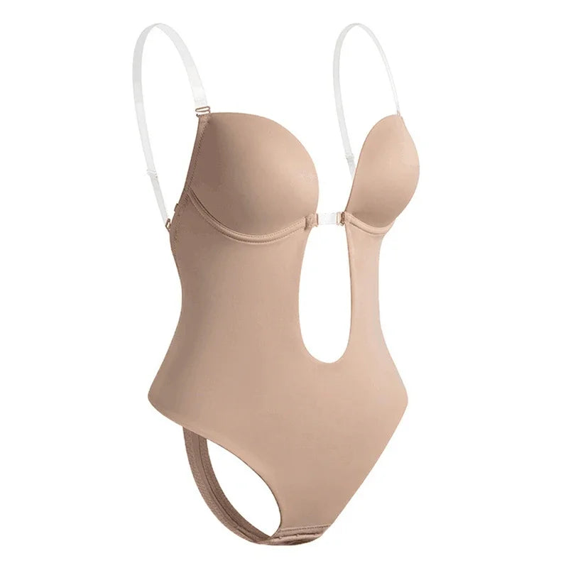 Full Body Shaping Bodysuit for Women – Backless Slimming Control