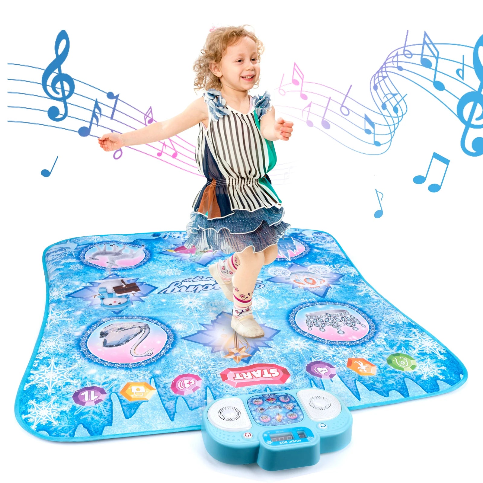 Kids Electronic Dance Mat with Double Player Mode and 9-Level Music Game