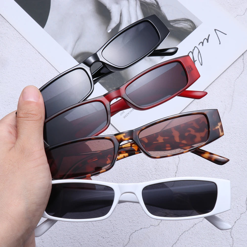 Retro Rectangle Sunglasses – Unisex Vintage Style