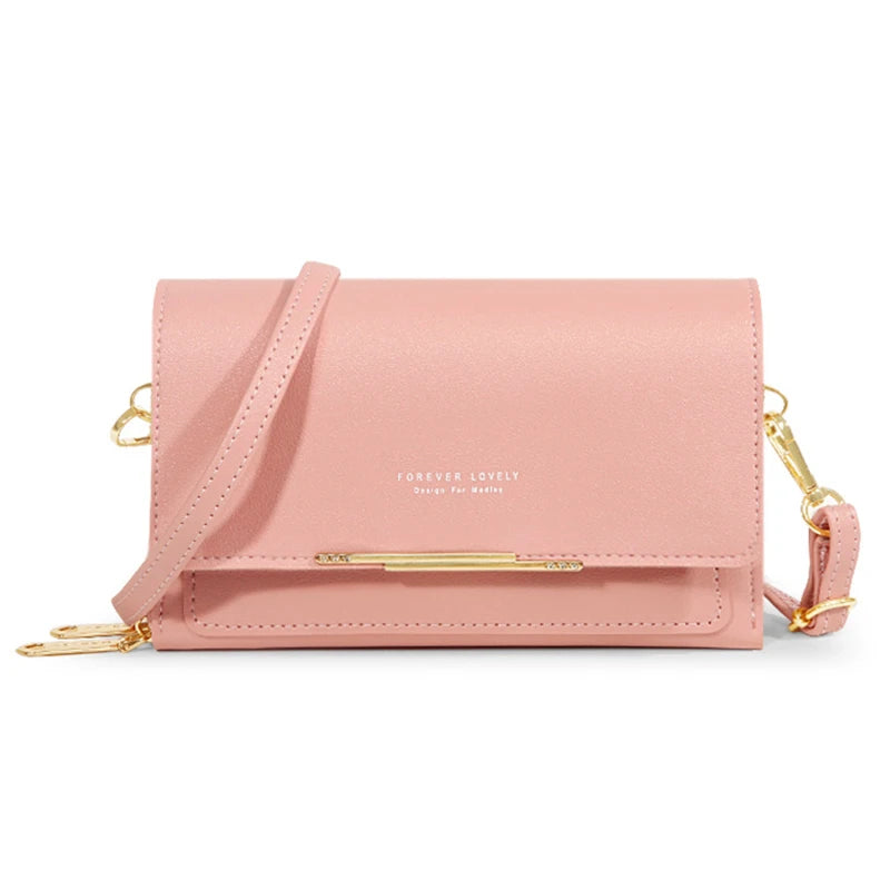 Korean Style Women’s Handbag – Large Capacity Casual Shoulder Bag with Mobile Compartment