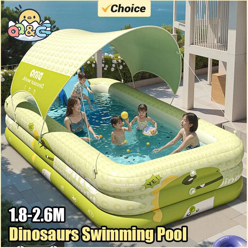Inflatable PVC Pool for Fun Water Activities at Home