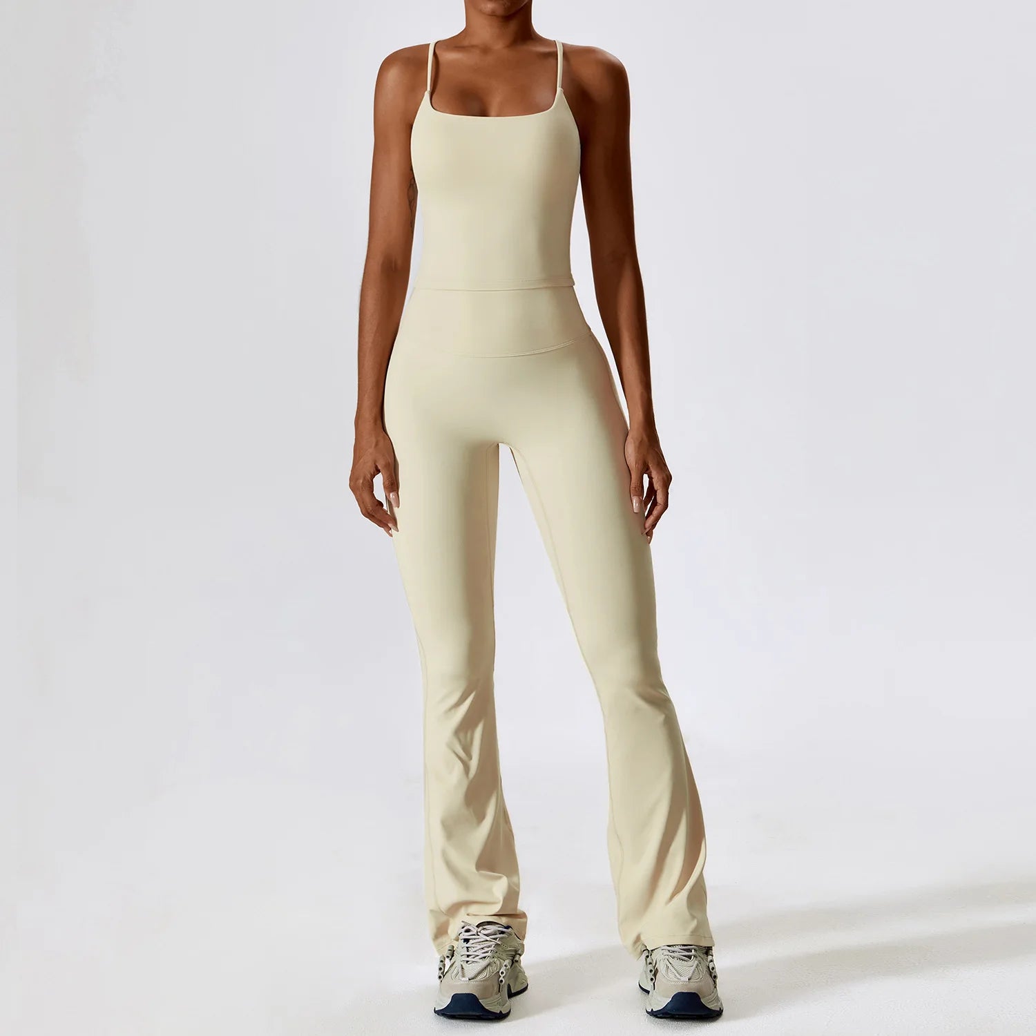 2-Piece Women's Seamless Yoga & Fitness Set – Gym Leggings & Sports Bra