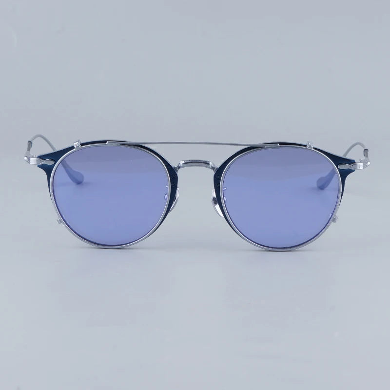 M3112  Clip Flip up Sunglasses Uv400 Handmade Men Optical Prescription Classical Women Classical Eyeglasses with Case