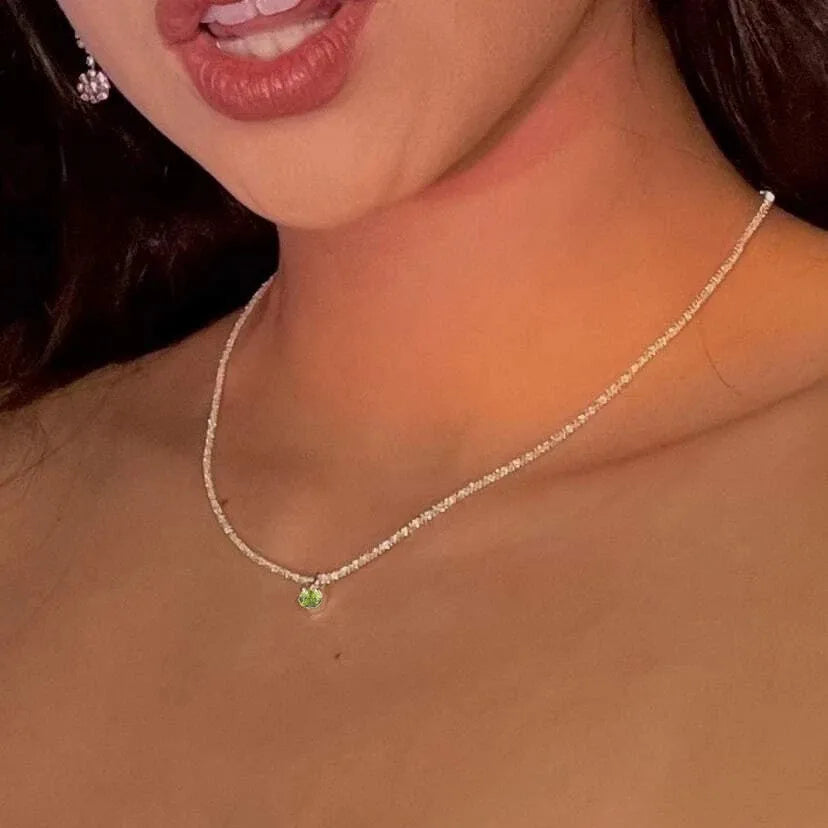Shiny Silver Chain Necklace – Trendy Clavicle Choker for Women