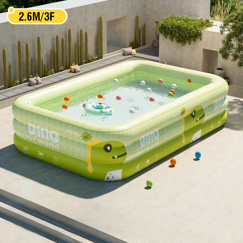 Inflatable PVC Pool for Fun Water Activities at Home