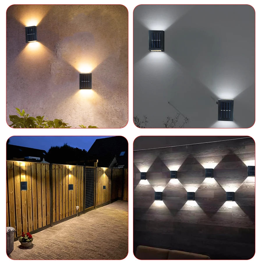 Outdoor Solar Wall Light – Waterproof Up & Down LED for Garden, Patio & Porch